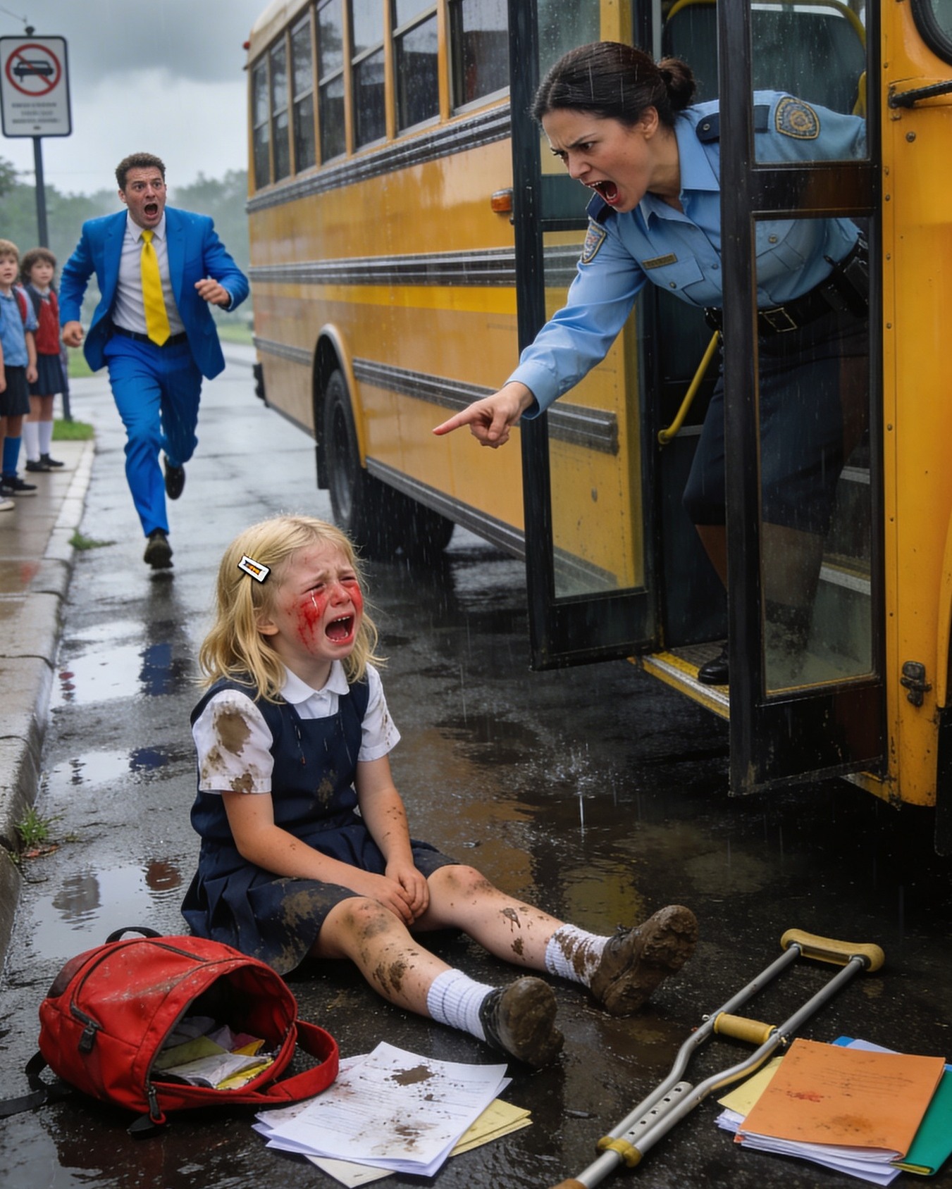 He Went to Surprise His Daughter After School—But What He Saw at the Bus Stop Changed His Life Forever