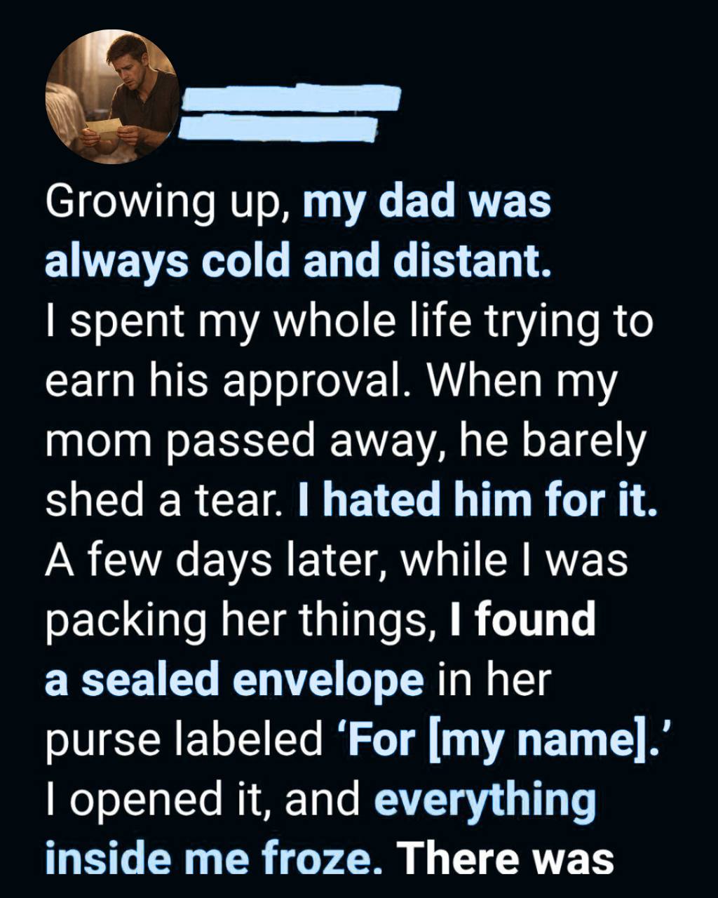 For Years I Resented My Father — Then A Letter From My Mother Changed Everything I Thought I Knew