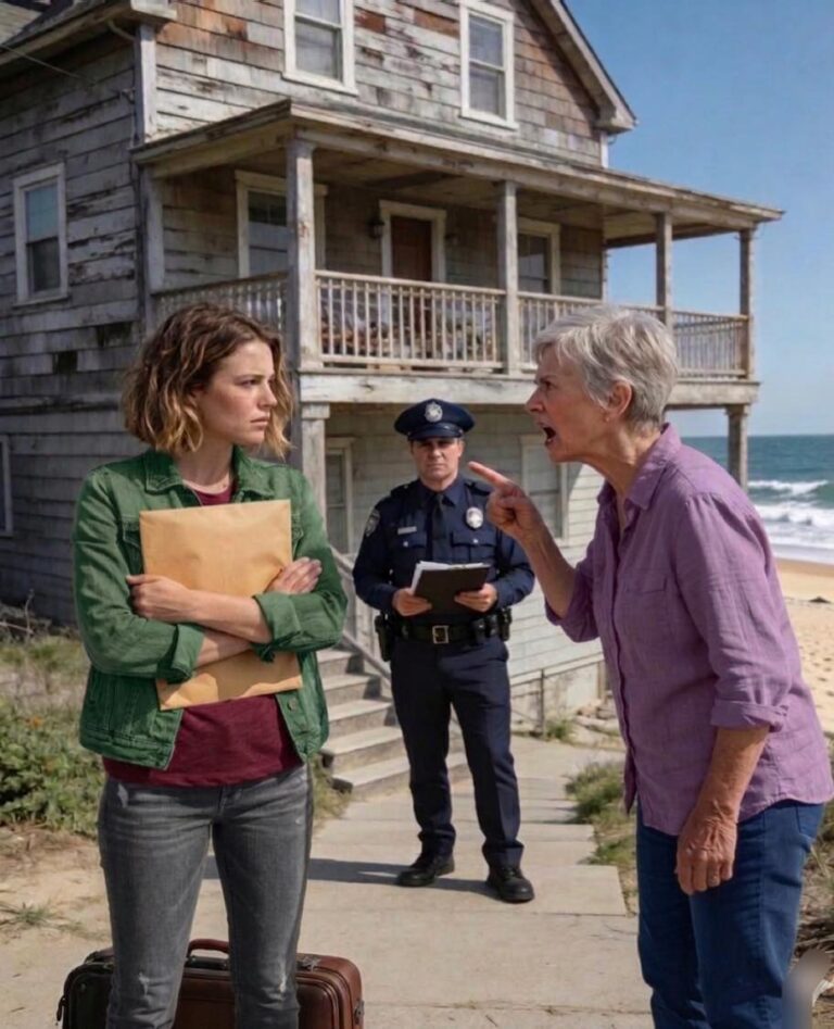 My step-mother called to say, “You’re banned from the family beach house forever! I’ve changed all the locks!” She laughed. I calmly replied, “Thanks for letting me know.” She had no idea that mom had left me the house in a secret trust before…