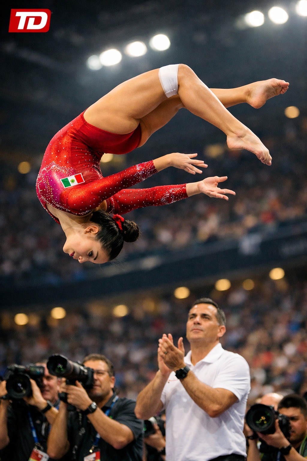 The coach who bet everything on a young Mexican woman… never imagined that the jump he taught her would end up changing the history of the Olympic Games.