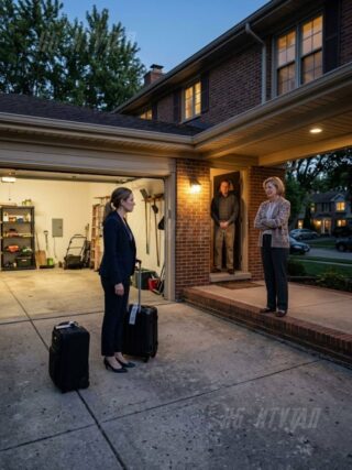 The moment I saw the empty space in my garage, I knew my parents had finally crossed the one line they had always assumed I would forgive, because only my golden-child sister could turn another failed marriage into a London getaway funded by something I had saved for, signed for, insured, and loved purely because it was mine—and only my mother could stand at the front door smiling and say, “Thanks to your car, our daughter is finally enjoying her trip,” as if theft became generosity when it benefited Michelle. But after years of being the practical daughter they ignored until they needed something, I had paperwork they never bothered to understand, and when I calmly told them the buyer, the lender, and my company’s legal office had already been alerted to the unauthorized sale, their confidence lasted only until headlights swept across the front windows…