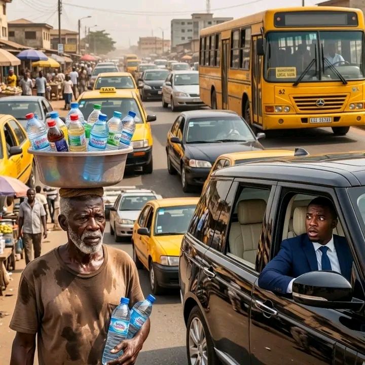 He Saw His 80-Year-Old Father Selling Pure Water in Traffic… He Froze