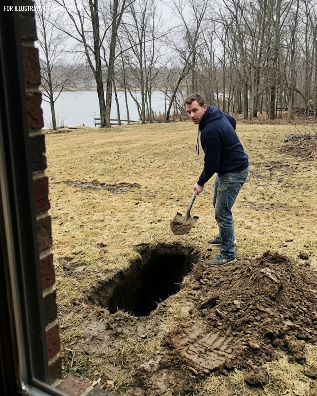 I Thought My Husband and 7-Year-Old Daughter Were Riding the Teacups at Disneyland – Instead I Saw Him Digging Something Into the Ground Behind Our Lake House
