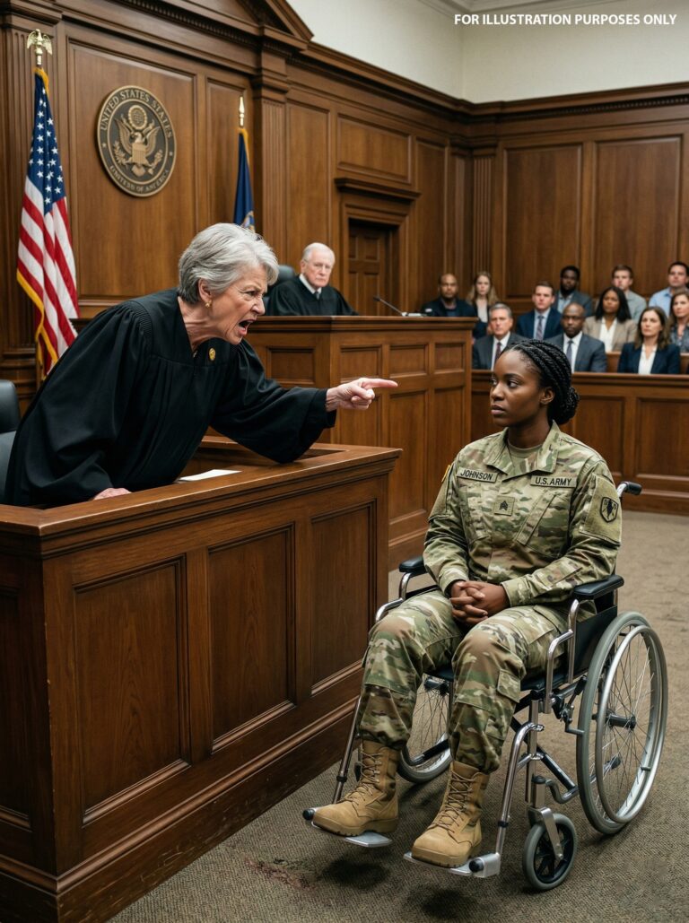 “Get Up NOW!” the Judge Snapped at a Disabled Black Woman Veteran — Seconds Later, the Truth Hit Like a Shockwave and Froze the Entire Courtroom