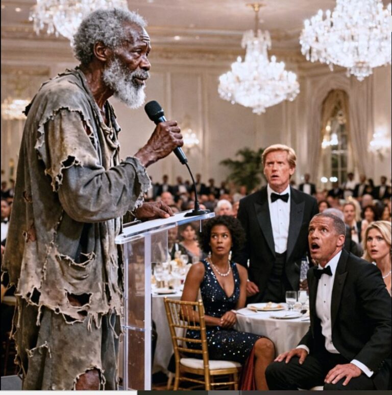 He Invited an Old Beggar to His Gala as a Joke, The Beggar Took the Mic and said this