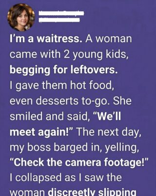 A Woman Pleaded With Me For Leftovers—But What She Left Behind Nearly Made Me Collapse