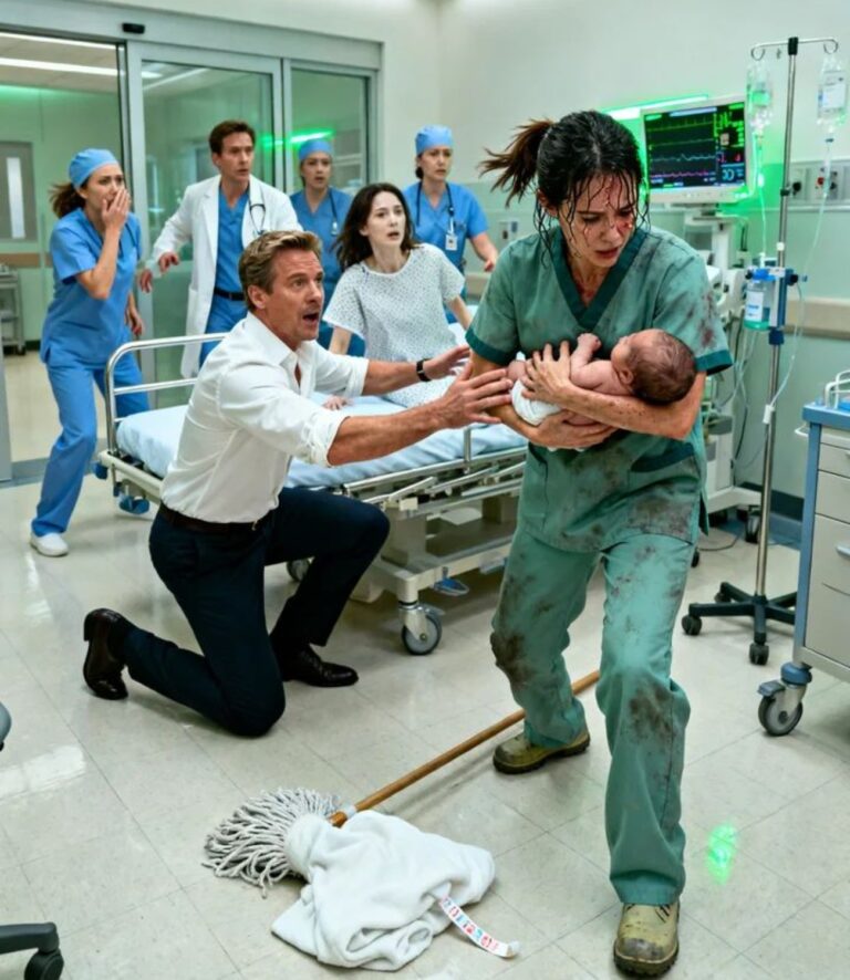 The billionaire’s baby d!ed in the hospital… until a poor cleaning woman did the unthinkable.