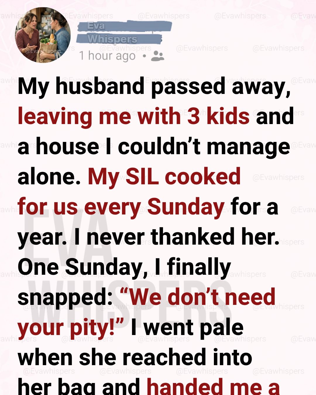 I Told My Sister-in-Law to Stop ‘Pitying’ Us—What She Gave Me Next Broke Me