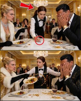 THE CRIME KING’S SISTER CALLED THE WAITRESS “TRASH” IN FRONT OF MANHATTAN’S ELITE. TEN MINUTES LATER, ONE PARAGRAPH COST HER EVERYTHING