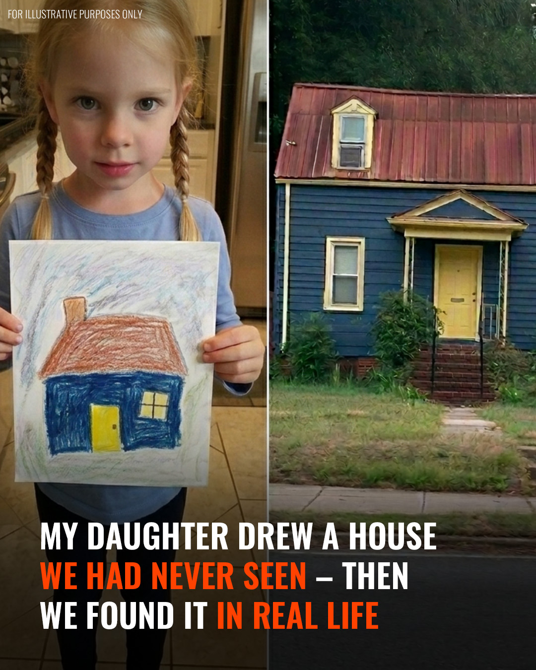 My Daughter Drew a House We Had Never Seen – Then We Found It in Real Life