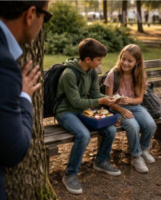 BUT WHAT HE FOUND ON A PARK BENCH BLEW OPEN A SECRET THAT COULD DESTROY TWO FAMILIES