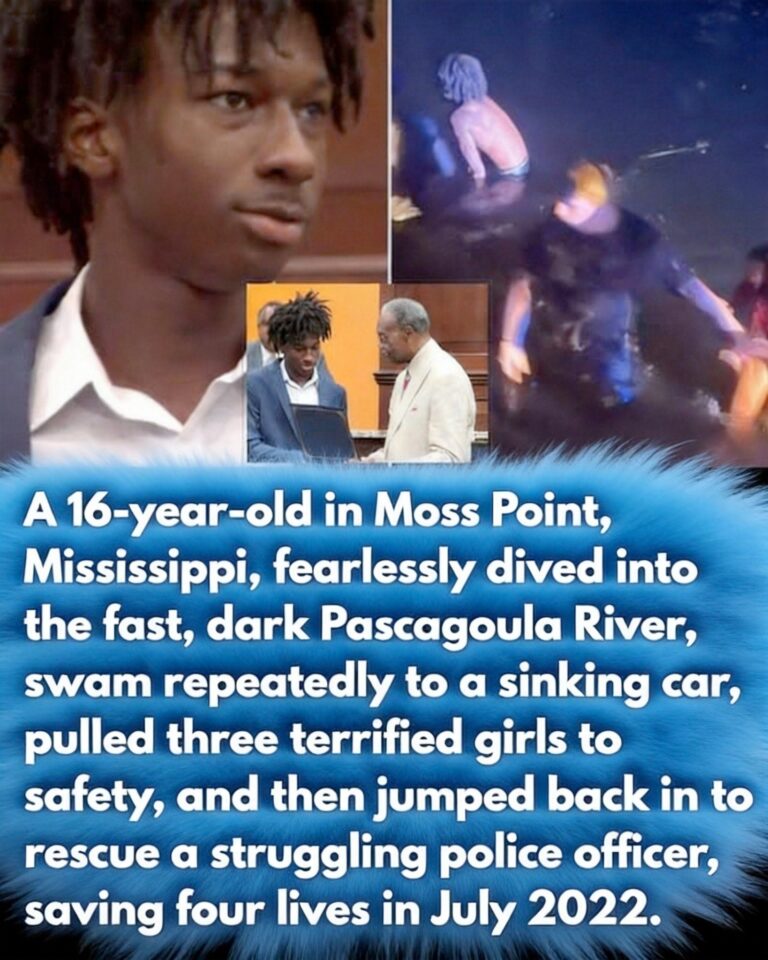 16-Year-Old’s Quick Action in River Rescue Protects Three Girls and a Police Officer