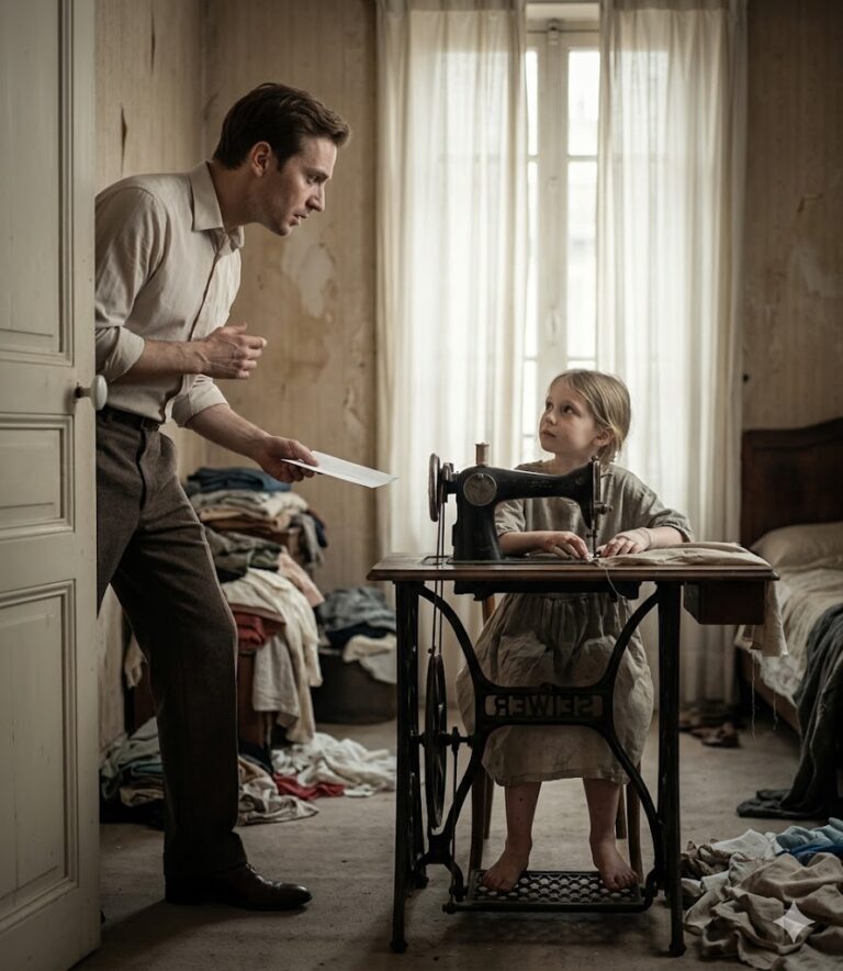 Le millionnaire était venu percevoir le loyer, mais lorsqu’il vit ce que faisait la fillette de 7 ans pour le payer, son cœur se brisa en mille morceaux…