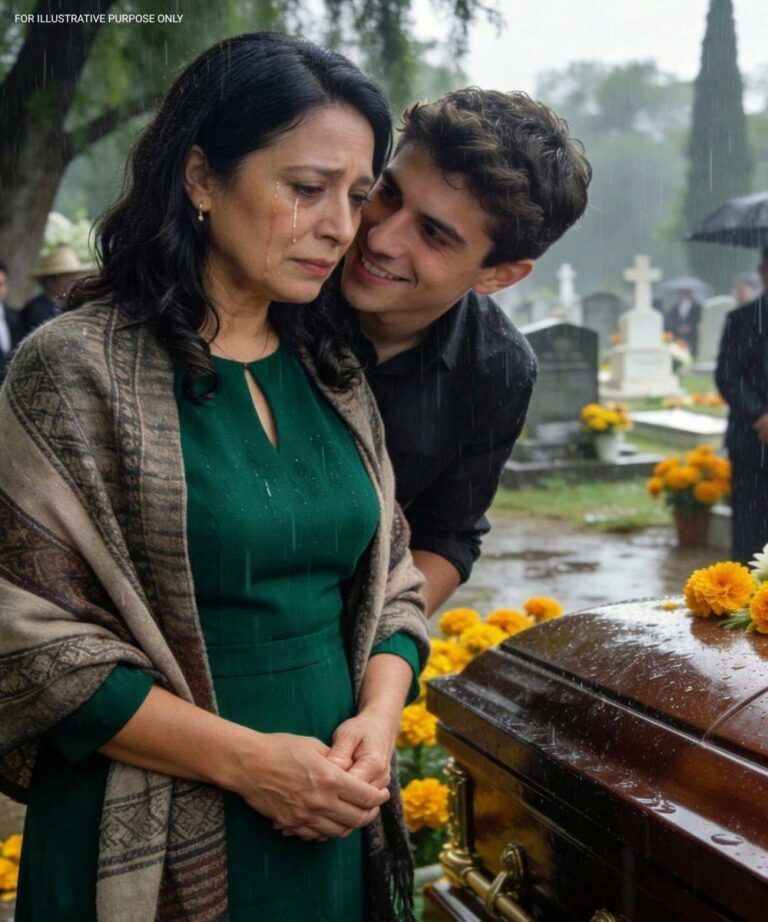 At my husband’s funeral, my son squeezed my hand. And he whispered, “You’re no longer part of this family.”