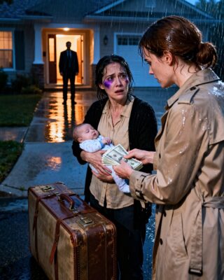 The husband threw his wife and children out of the house, but his mistress followed them, gave the woman $10,000, and whispered in her ear: “Come back in three days… there will be a surprise for you…”   ,,,