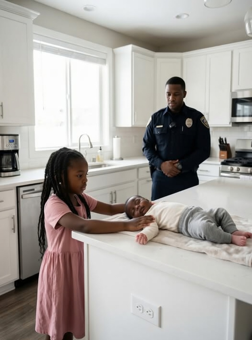 A 7-Year-Old Girl Called 911 Whispering, “My Baby Is Getting Lighter” — And a Quiet Officer Realized This Family Had Been Left Alone Too Long