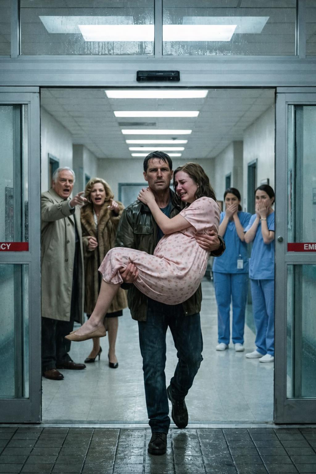 My family kicked me out after i got pregnant at 16. When labor started at 2 am, i took a taxi to er alone. The driver kept staring at me. After i gave birth, this man came into my room. He had spent all night at the hospital. My blood turned to ice.