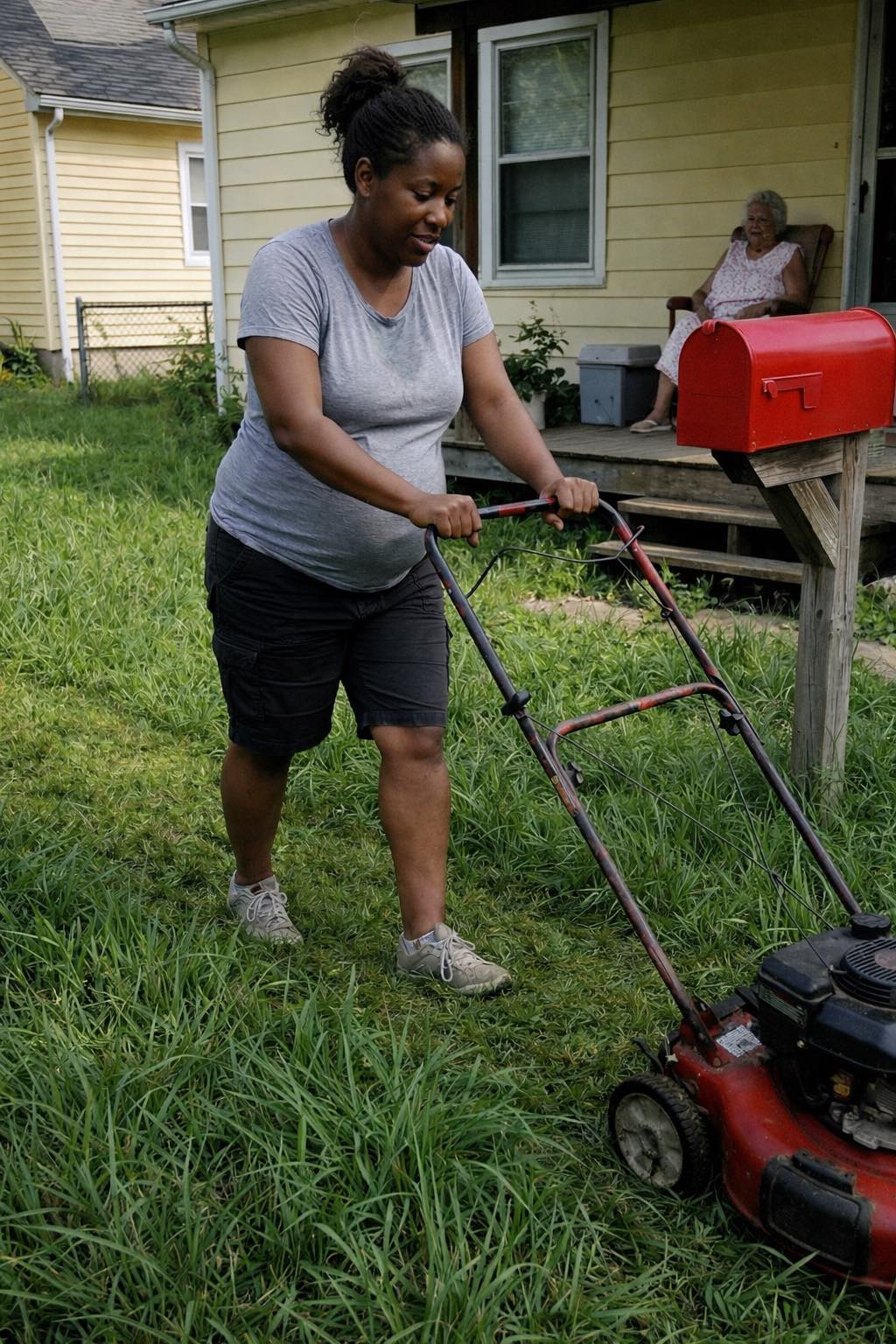 I Mowed the Lawn for the 82-Year-Old Widow Next Door – The Next Morning, a Sheriff Woke Me up with a Request That Made My Blood Run Cold