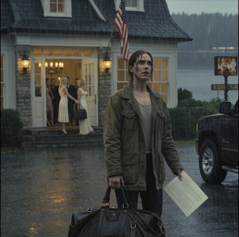 My Father Left My Younger Sister the Lakeside Mansion and Gave Me the Broken-Down Gas Station Everyone in Town Had Already Written Off—Then, Less Than Twelve Hours After I Came Home From Afghanistan, She Called Me a Loser, Threw My Bag Into the Rain, Locked Me Out in Front of Her Guests, and Sent Me to the One Place She Thought Had No Future Waiting Inside