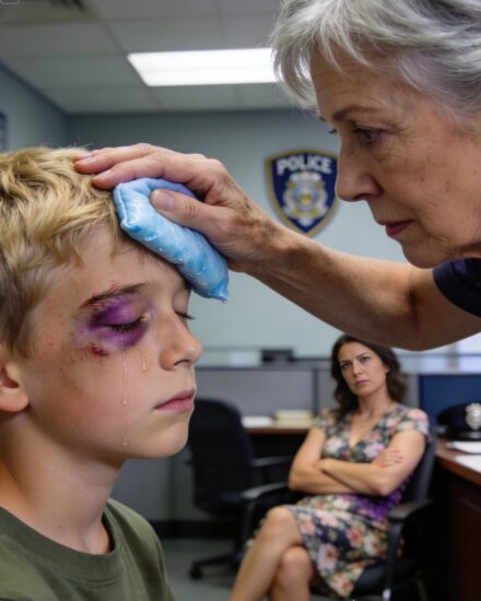 My grandson called me from the police station at midnight, whispering, “Grandma, they say I attacked her.” By dawn, his stepmother had a perfect story, my son had already chosen her side, and the police were ready to label my 16-year-old a violent liar. I’d spent 35 years as a state police investigator. So instead of crying, I quietly opened my old case notebook — and set a trap that WOULD BLOW MY FAMILY APART….