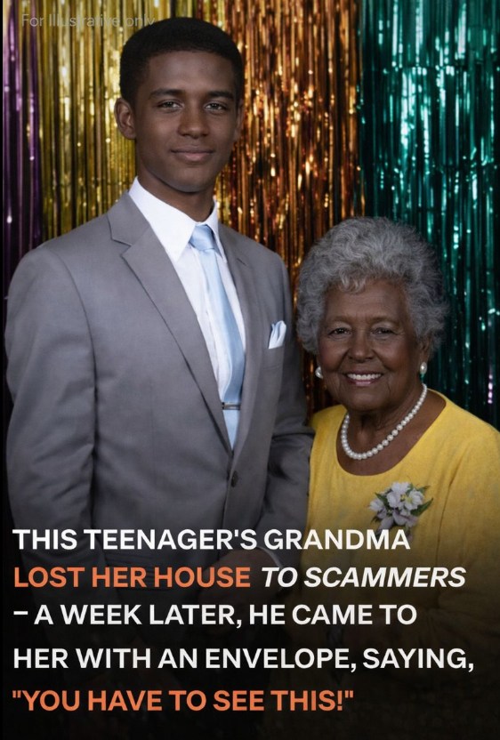 Teen Finds Out His Grandma Was Scammed Out of Her House—A Week Later, He Hands Her an Envelope and Says, ‘You Have to See This!’