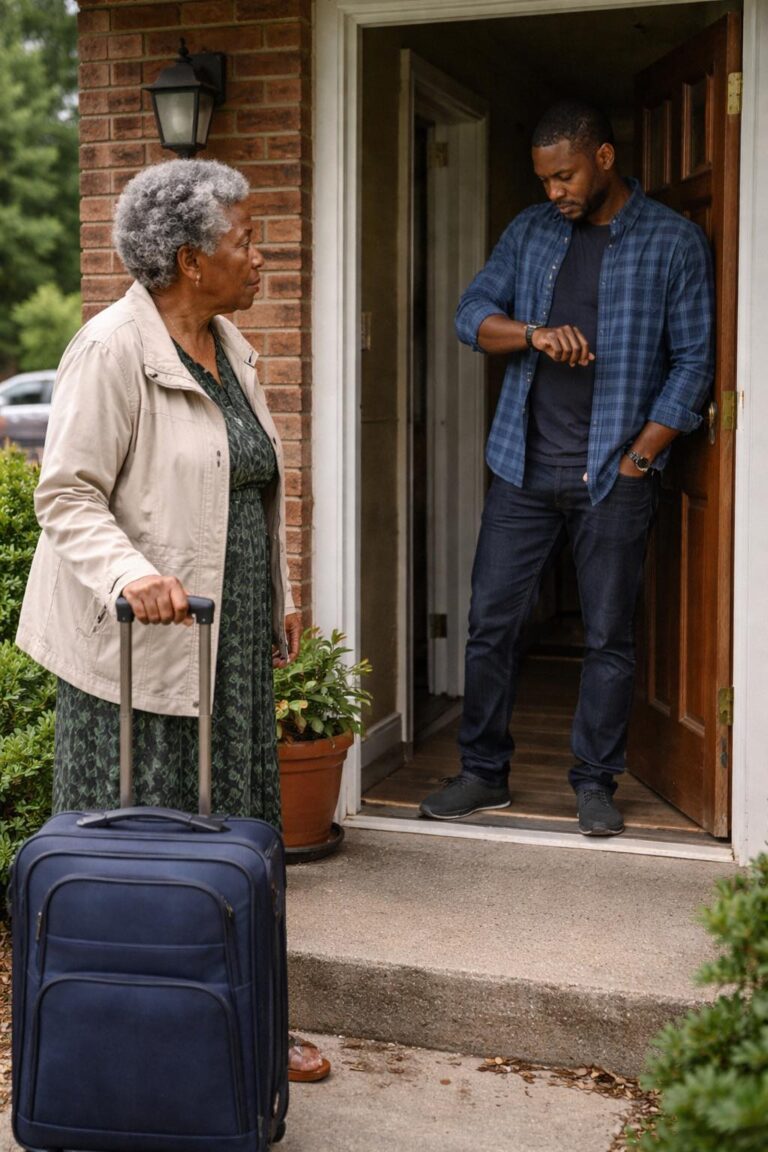 I Flew Across the Country to See My Son – He Looked at His Watch and Said, ‘You Are 15 Minutes Early, Just Wait Outside!’