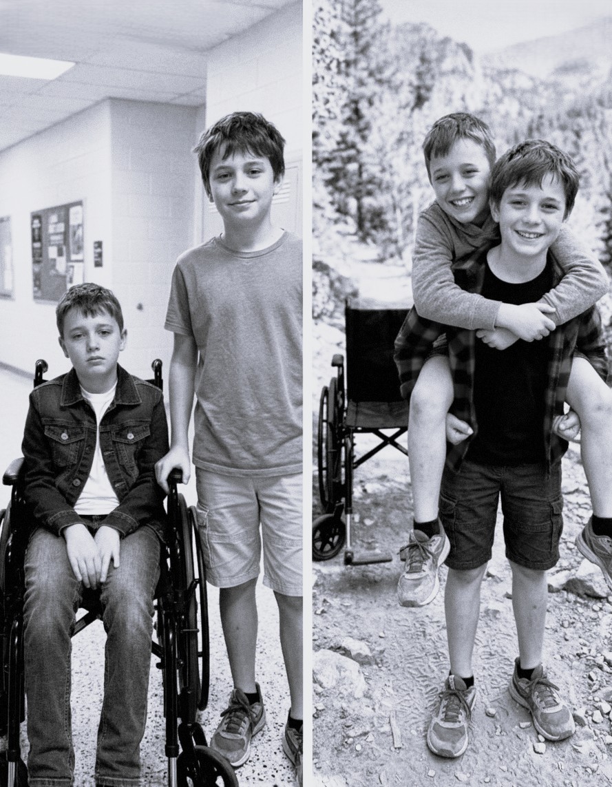 Mon fils de 12 ans a porté son ami en fauteuil roulant sur son dos pendant un séjour en camping pour qu’il ne se sente pas exclu – Le lendemain, le directeur m’a appelé et m’a dit : « Vous devez venir immédiatement à l’école »