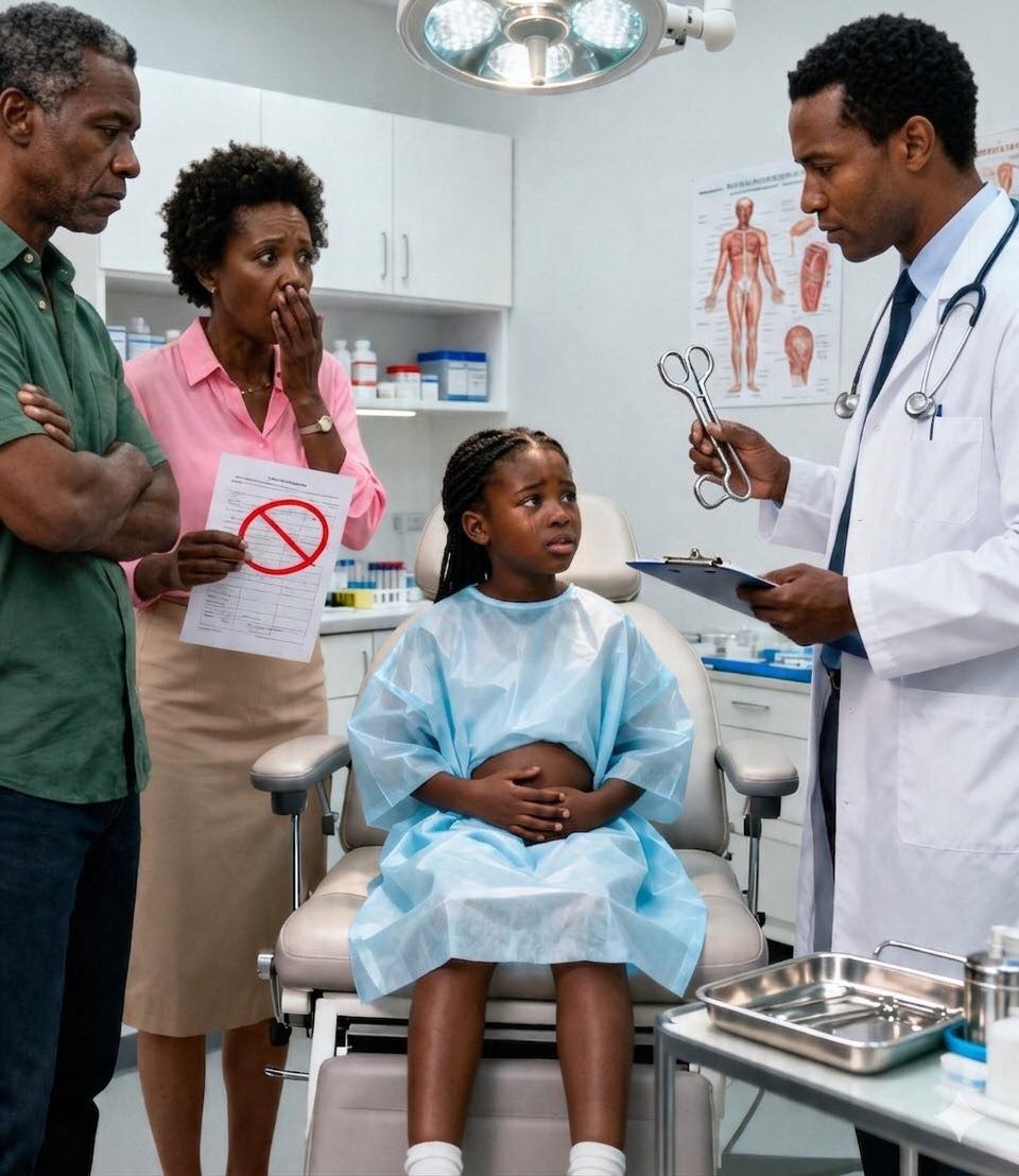 My ten-year-old daughter said her tooth hurt, so I planned to take her to the dentist. Suddenly, my husband insisted on coming along. During the exam, the dentist kept staring at him. On the way out, he silently slipped something into my coat pocket. When I read it at home, my hands started shaking and I went straight to the police.