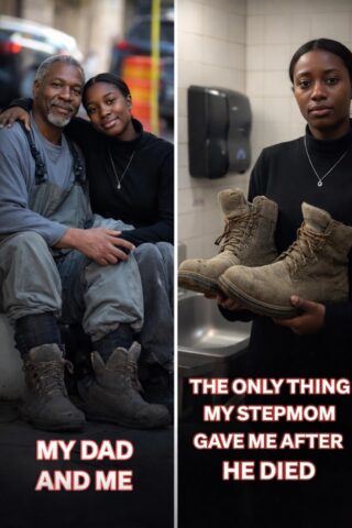 My Stepmom Threw Me Out with Nothing but My Dad’s Old Work Boots After His Death – She Had No Idea What He’d Secretly Glued Inside the Sole