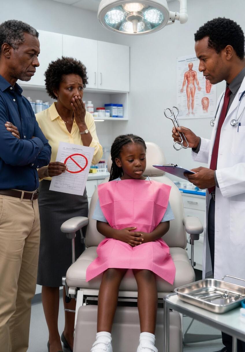 My ten-year-old daughter said her tooth hurt, so I planned to take her to the dentist. Suddenly, my husband insisted on coming along. During the exam, the dentist kept staring at him. On the way out, he silently slipped something into my coat pocket. When I read it at home, my hands started shaking and I went straight to the police.