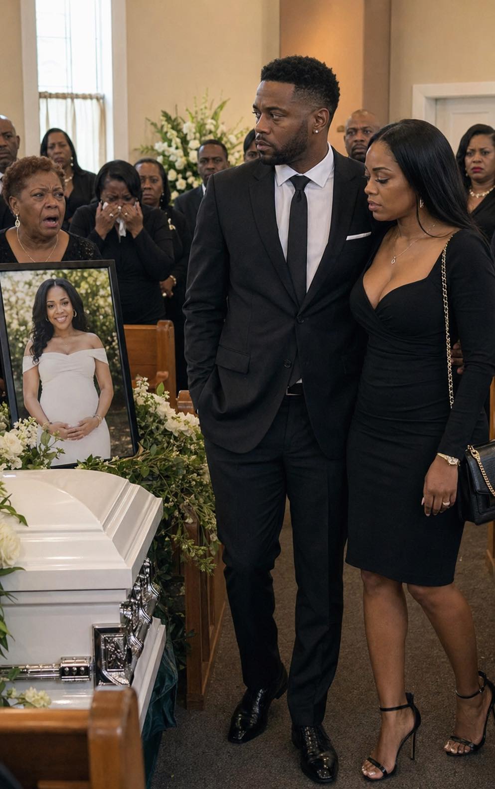 The Man Brought Mistress To His Pregnant Wife’s Funeral — Then The Lawyer Opened Her Will And Uncovered