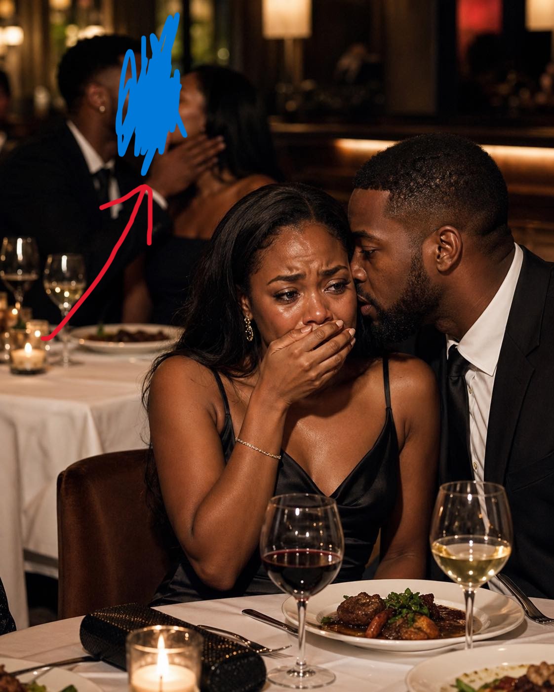 My husband texted me: “I’m stuck at work. Happy 2nd anniversary, babe.” But I was sitting two tables away… watching him kissing another woman. Just as I was about to confront him, a stranger stopped me and whispered, “Stay calm… the real show’s about to start.” And what happened next…