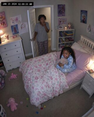 My eight-year-old kept telling me her bed felt “too tight.” At 2:00 a.m., the camera finally showed me why.