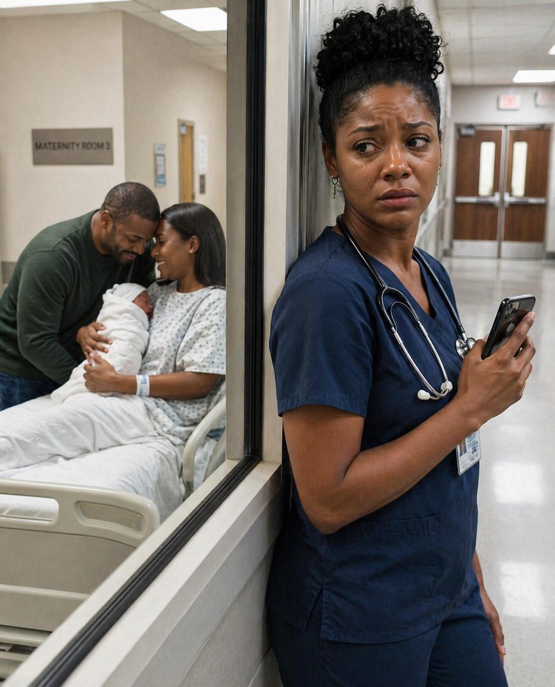 My husband kissed my forehead and said, “France. Just a short business trip.” Hours later, as I stepped out of the operating room, my heart stopped.