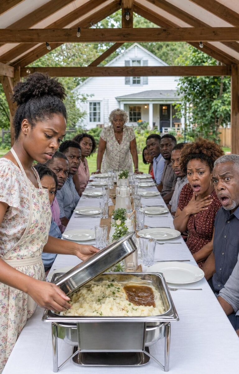 The mother-in-law invited 20 people to lunch, but only gave her daughter-in-law 100 dollars for groceries. When she lifted the lid of the plate in front of everyone, the entire table fell silent upon seeing what was inside…