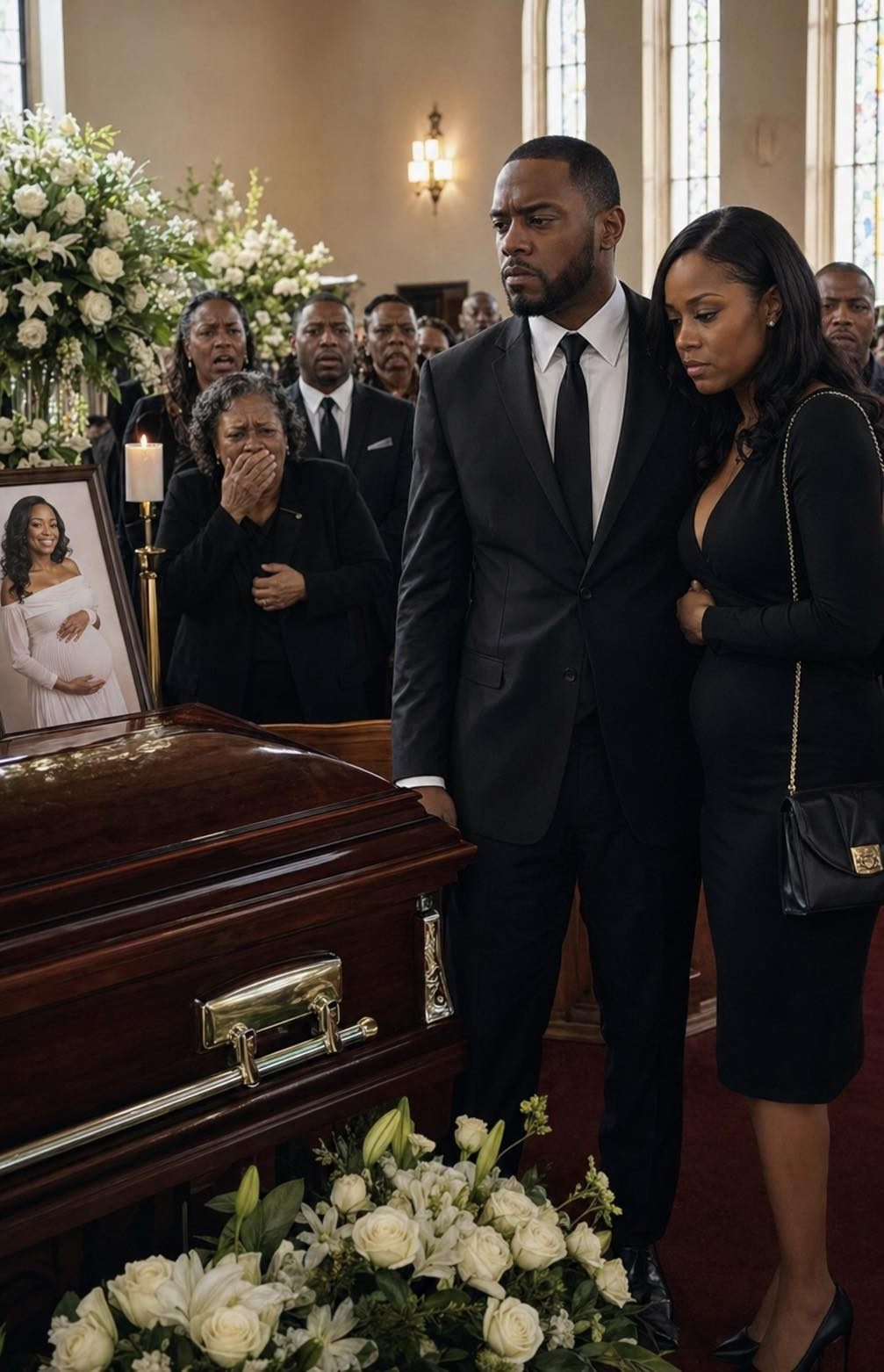 The Man Brought Mistress To His Pregnant Wife’s Funeral — Then The Lawyer Opened Her Will And Uncovered