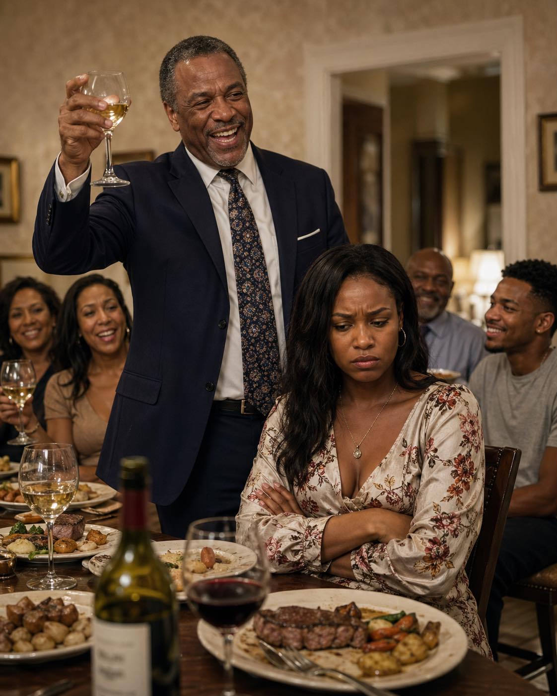 My dad has a brand-new truck from me for his 60th birthday. At dinner, he raised his glass and said, “To my idiot daughter, trying to buy love with money.” Everyone laughed. I just stood up, smiled, and left without a word. The next morning, his driveway was empty. My phone exploded with 108 missed calls.