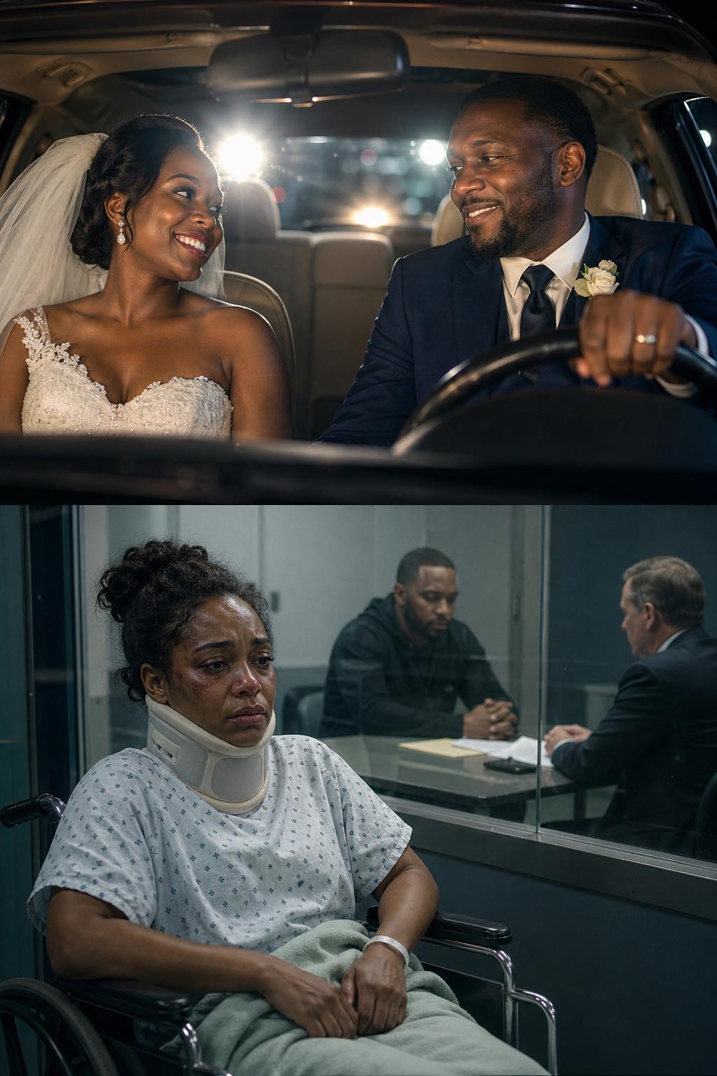 ON MY WEDDING NIGHT OUR CAR WAS H:IT BY A TRUCK. MY HUSBAND D:IED INSTANTLY. I SURVIVED… BARELY. A WEEK LATER, THE TRUCK DRIVER CAUGHT. BUT WHEN HE FINALLY SPOKE MY BLO:OD RAN COLD. HE WASN’T JUST A DRIVER…
