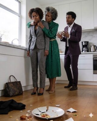 My mother-in-law tore my dress apart in my own kitchen to humiliate me… but within a day, her son lost his job, the house, and even the keys.… En voir plus