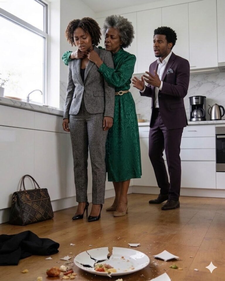 My mother-in-law tore my dress apart in my own kitchen to humiliate me… but within a day, her son lost his job, the house, and even the keys.… En voir plus
