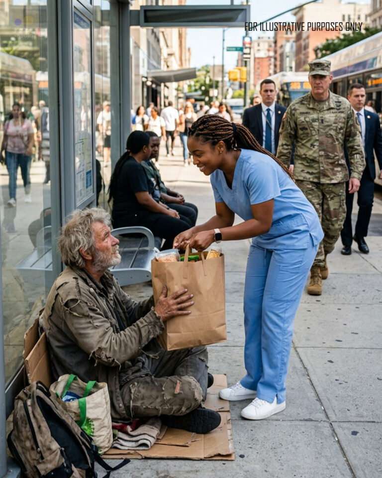 Black Girl Brought Breakfast to Old Man Daily — One Day, Military Officers Arrived at Her Door