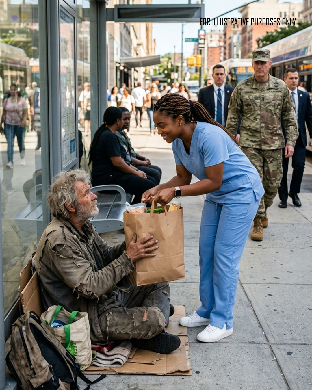 Black Girl Brought Breakfast to Old Man Daily — One Day, Military Officers Arrived at Her Door