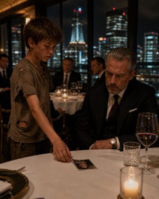The Photograph – A Ragged Boy Walked Into a Rooftop Restaurant and Placed a Photograph Face Down in Front of the Most Powerful Man in the Room