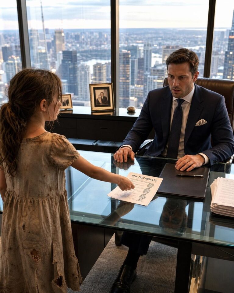 The DNA – A Little Girl in a Torn Dress Walked Into a CEO’s Office and Placed a DNA Test on His Desk