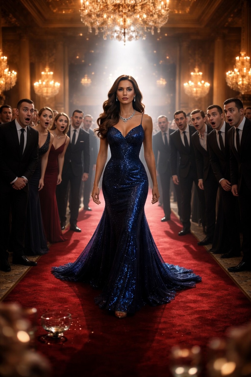 My husband deliberately destroyed the only presentable dress I owned to prevent me from attending his promotion celebration. He dismissed me as an “embarrassment.” Yet when the grand ballroom doors finally opened, I appeared in a way he could never have predicted—and that evening unraveled everything he believed he controlled.