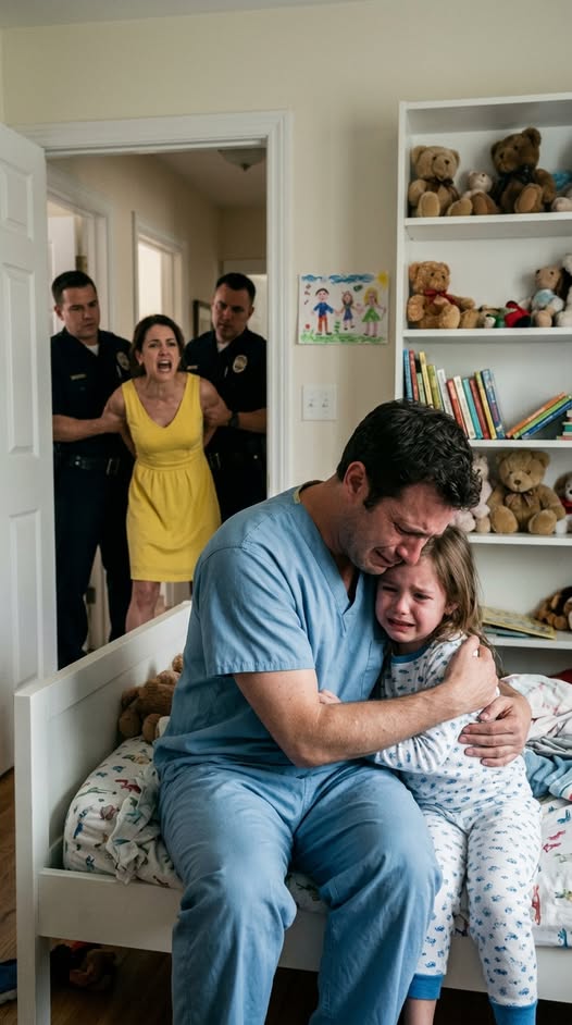 After a 48-hour paramedic shift, I came back home and saw my eight-year-old in a dark closet, “Dad… my arms hurt, please don’t tell Mom”.