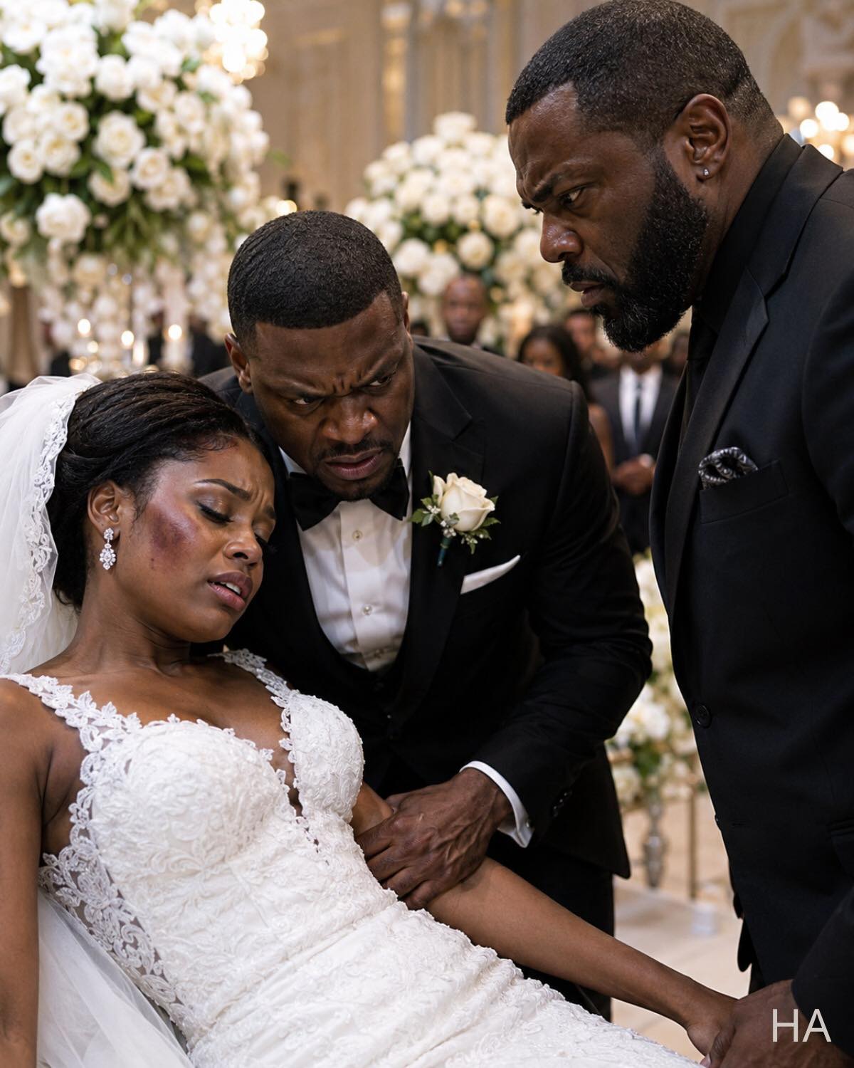 The Bride Fainted Before Saying “I Do”… Then the Mafia Boss Saw the Bruises Hidden Under Her Makeup