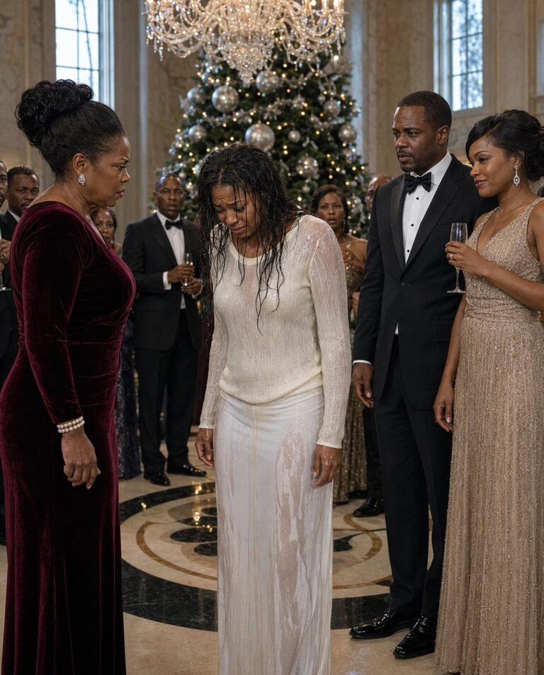 My Mother-in-Law Poured Champagne All Over Me While My Husband Stood There, Handed Me $500, And Threw Me Out Of The House On Christmas Night… But What He Didn’t Know Was That I Had Already Discovered Who I Really Was—And The Power I Held Could Tear His Family Apart.