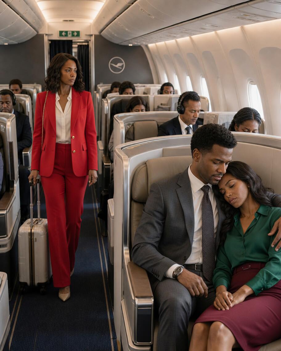 I Thought I Was Flying To Close A Deal… Until I Saw My Husband Sitting Two Rows Ahead, Letting Another Woman Sleep In His Arms, And When The Flight Attendant Called Her “Your Wife”… He Didn’t Correct It…