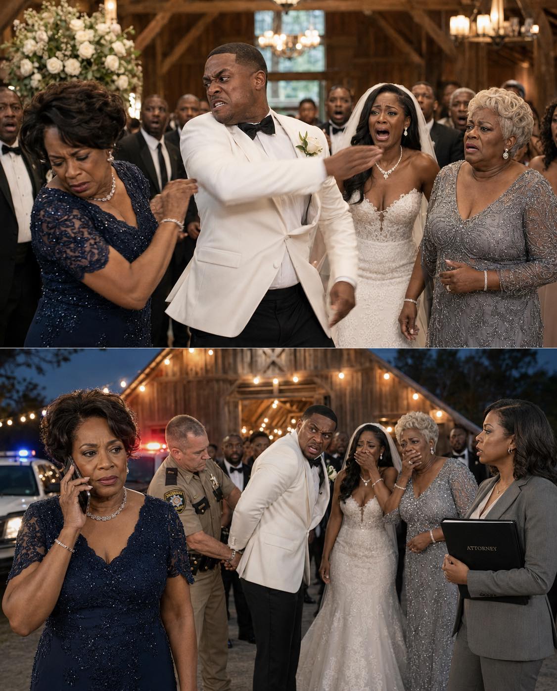 At my daughter’s wedding, my son-in-law demanded that I hand over the farm keys in front of two hundred guests. When I refused, he slapped me so hard I lost my balance… part1
